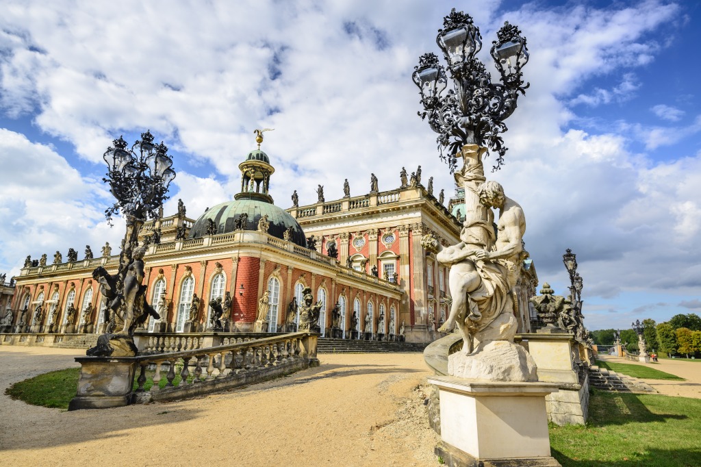 Neues Palais in Potsdam, Germany jigsaw puzzle in Puzzle of the Day puzzles on TheJigsawPuzzles.com
