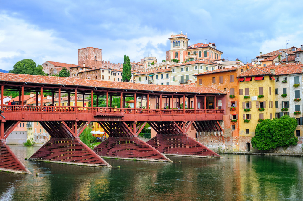 Bassano Del Grappa, Italy jigsaw puzzle in Bridges puzzles on TheJigsawPuzzles.com