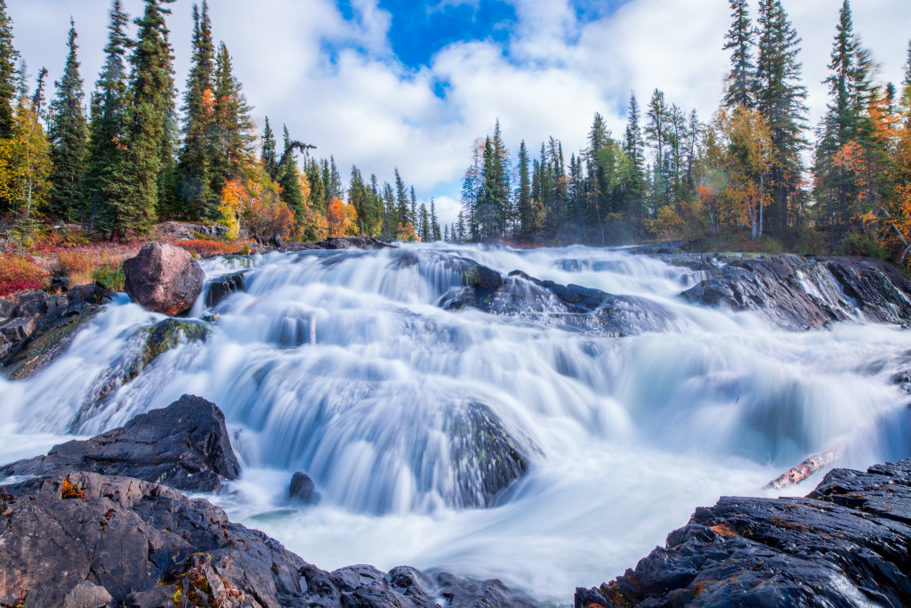 River Cascades jigsaw puzzle in Waterfalls puzzles on TheJigsawPuzzles.com