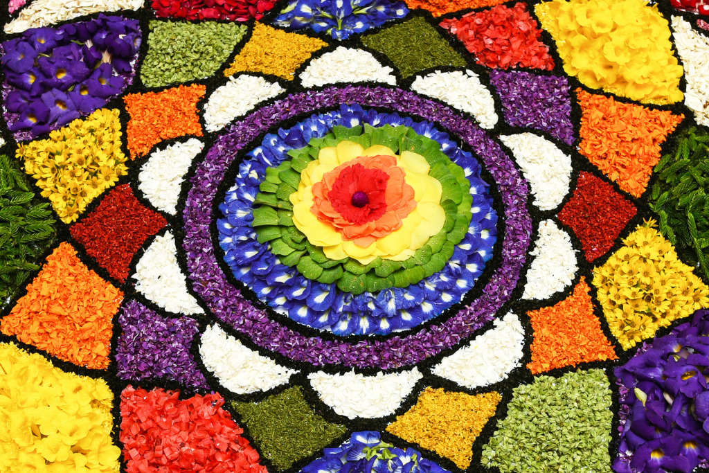 National Festival in Kerala, India jigsaw puzzle in Flowers puzzles on TheJigsawPuzzles.com