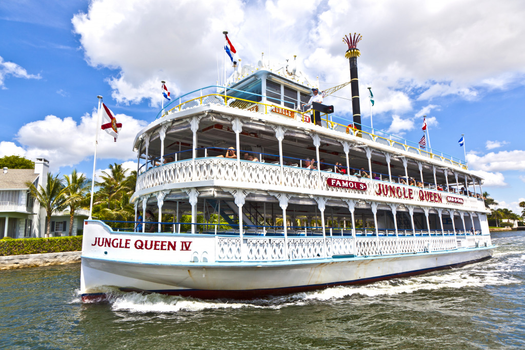 The Jungle Queen Riverboat jigsaw puzzle in Puzzle of the Day puzzles on TheJigsawPuzzles.com