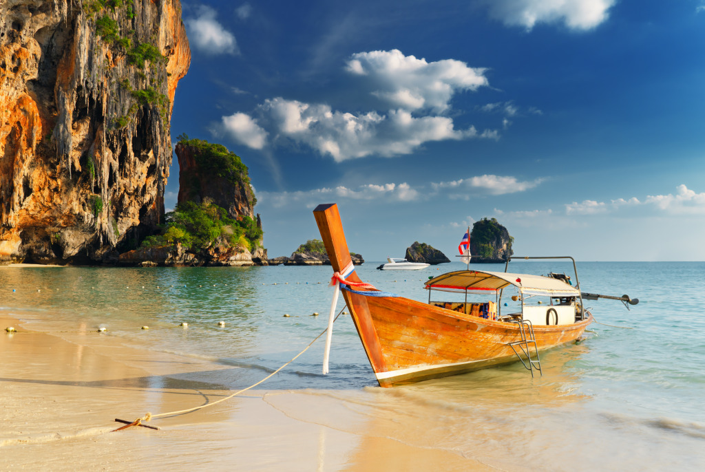 Railay Beach, Krabi, Thailand jigsaw puzzle in Great Sightings puzzles on TheJigsawPuzzles.com