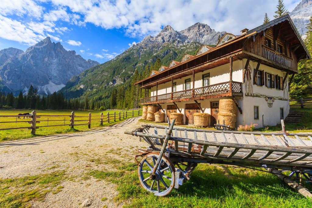 Mountain Valley of Fischleintal, Italy jigsaw puzzle in Puzzle of the Day puzzles on TheJigsawPuzzles.com