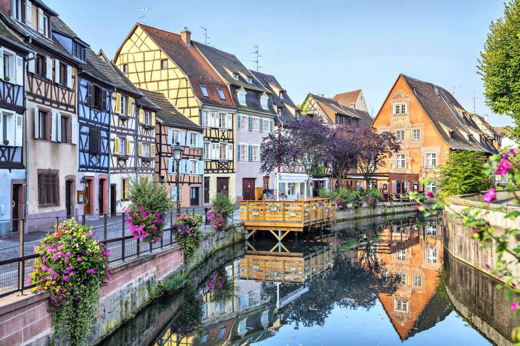 Traditional French Houses in Colmar jigsaw puzzle in Street View puzzles on TheJigsawPuzzles.com