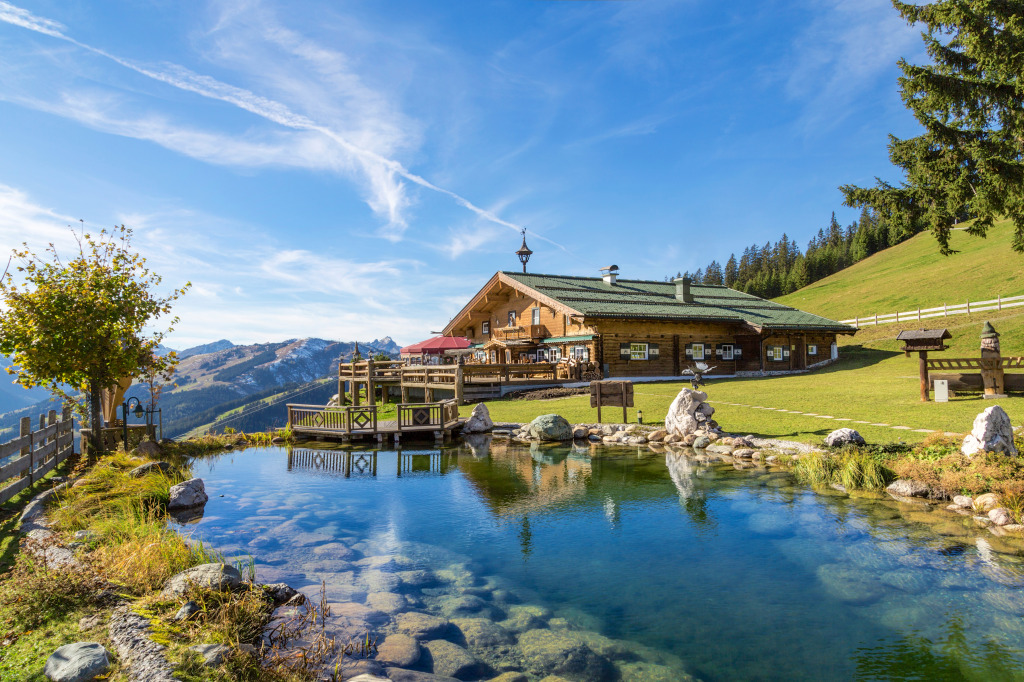 Mountain Chalet in Austria jigsaw puzzle in Great Sightings puzzles on TheJigsawPuzzles.com