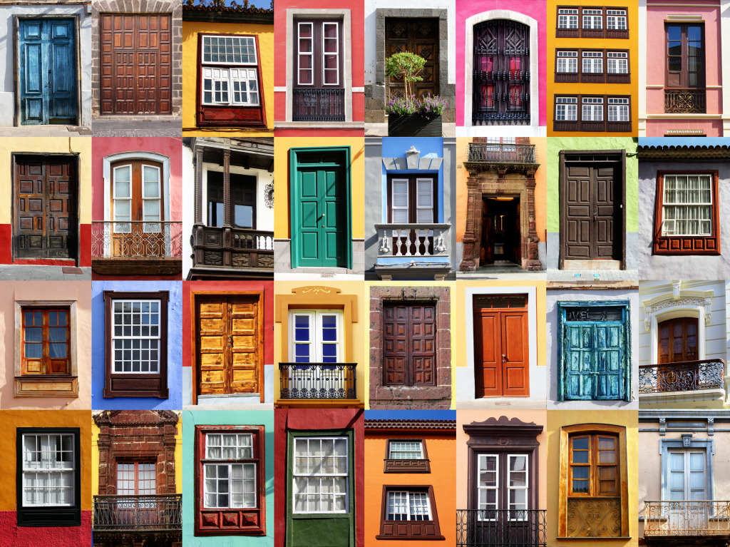 Mediterranean Doors and Windows jigsaw puzzle in Puzzle of the Day puzzles on TheJigsawPuzzles.com