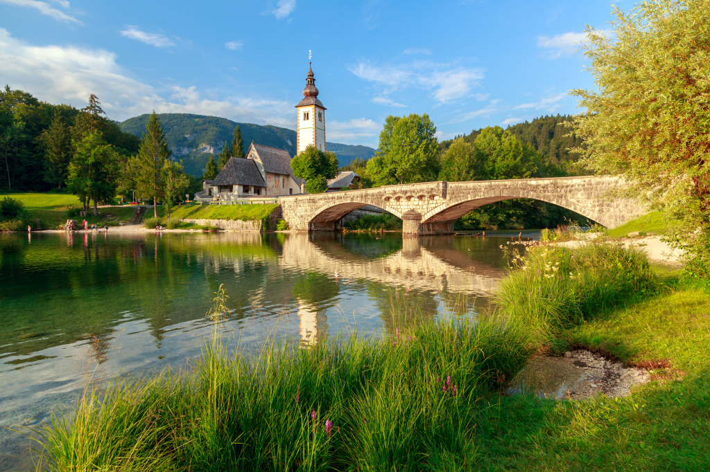 Bohinj Lake, Slovenia jigsaw puzzle in Bridges puzzles on TheJigsawPuzzles.com