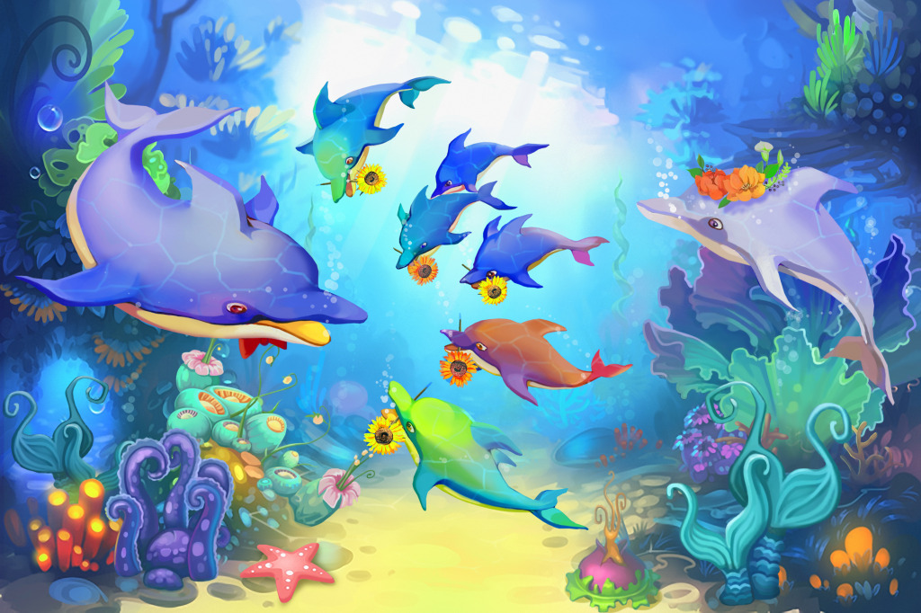 Father's Day under the Sea jigsaw puzzle in Under the Sea puzzles on TheJigsawPuzzles.com