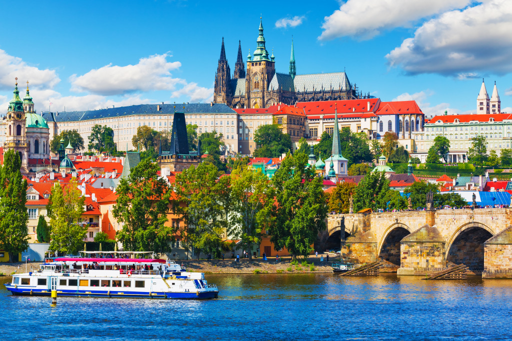 Vltava River in Prague, Czech Republic jigsaw puzzle in Great Sightings puzzles on TheJigsawPuzzles.com