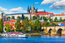 Vltava River in Prague, Czech Republic