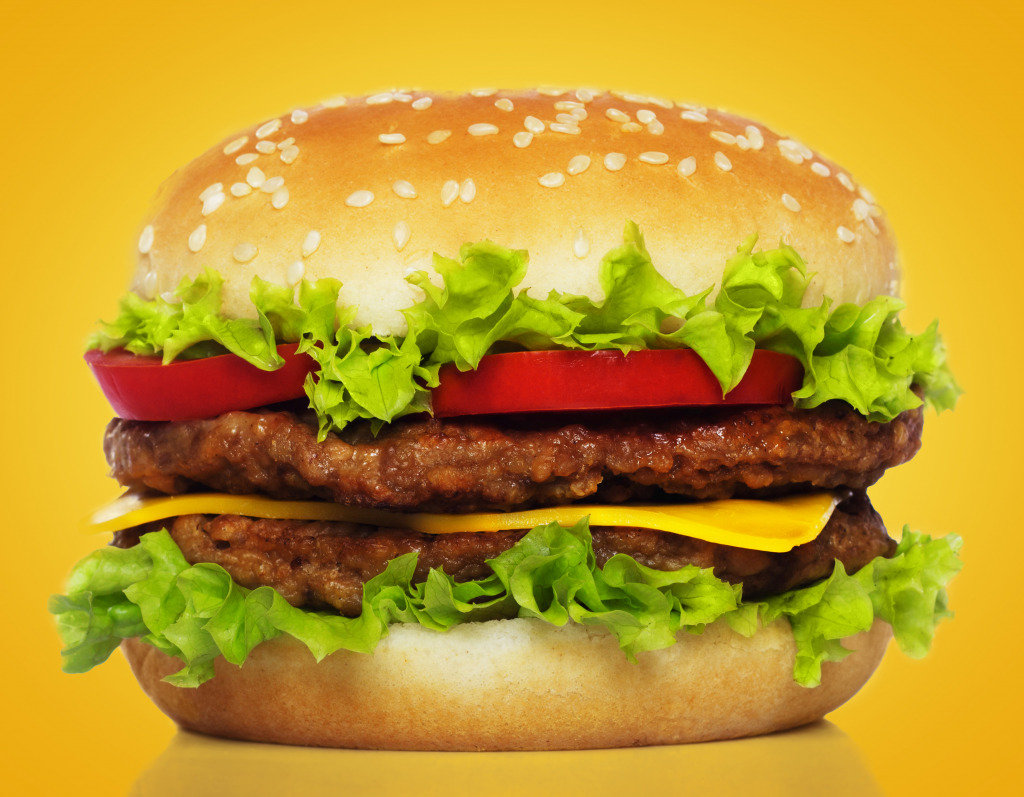 Big Burger jigsaw puzzle in Food & Bakery puzzles on TheJigsawPuzzles.com