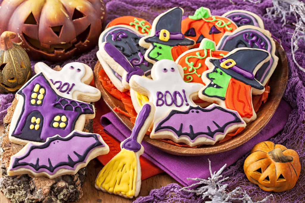 Cookies for Halloween Party jigsaw puzzle in Puzzle of the Day puzzles on TheJigsawPuzzles.com
