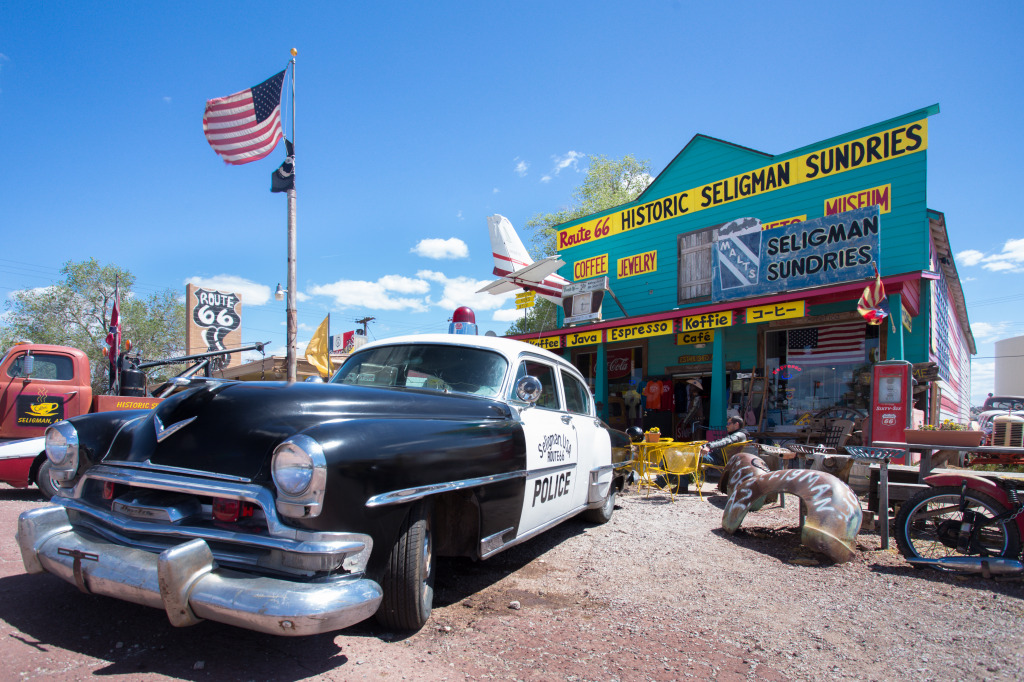 Historic Seligman Sundries on Route 66 jigsaw puzzle in Puzzle of the Day puzzles on TheJigsawPuzzles.com