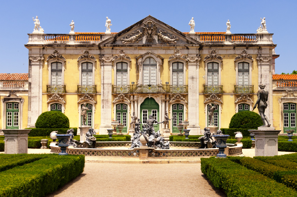 Queluz National Palace, Sintra, Portugal jigsaw puzzle in Castles puzzles on TheJigsawPuzzles.com