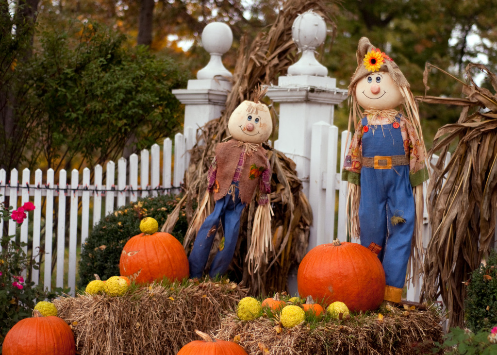 Scarecrows jigsaw puzzle in Halloween puzzles on TheJigsawPuzzles.com