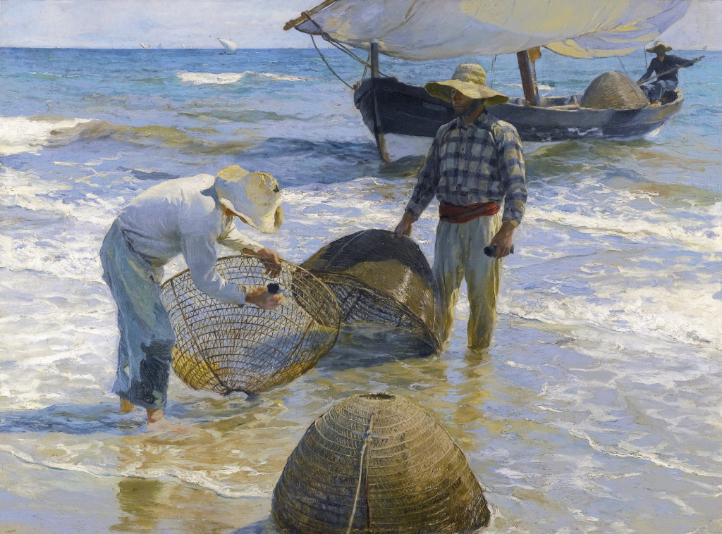 Valencian Fishermen jigsaw puzzle in Piece of Art puzzles on TheJigsawPuzzles.com