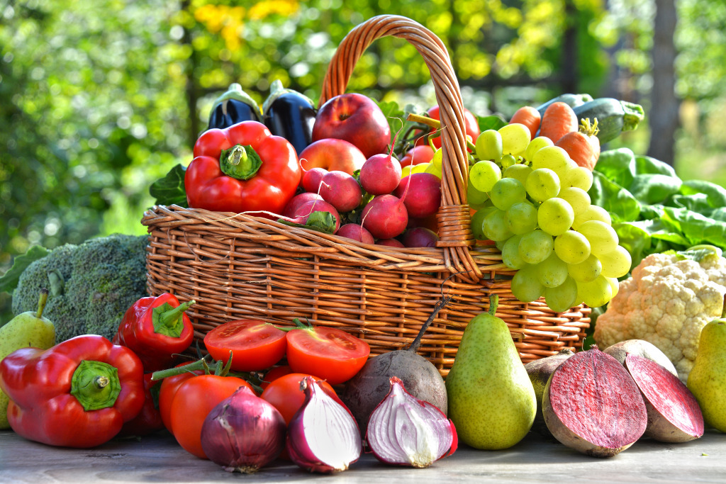 Fresh Vegetables in the Garden jigsaw puzzle in Fruits & Veggies puzzles on TheJigsawPuzzles.com