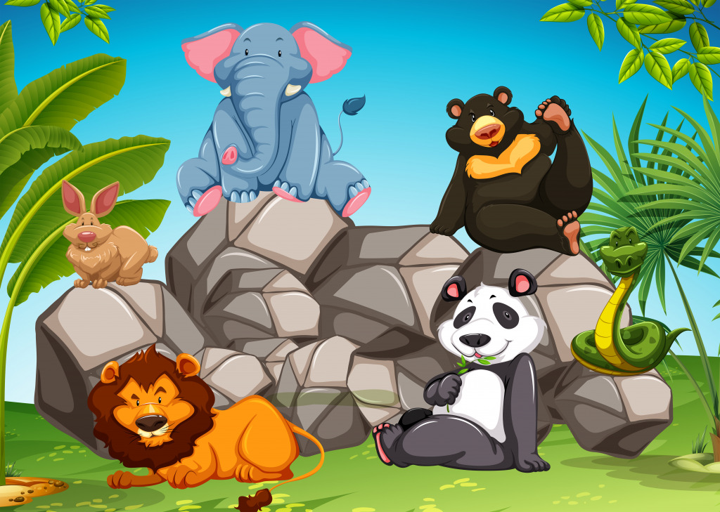 Wild Animals jigsaw puzzle in Animals puzzles on TheJigsawPuzzles.com