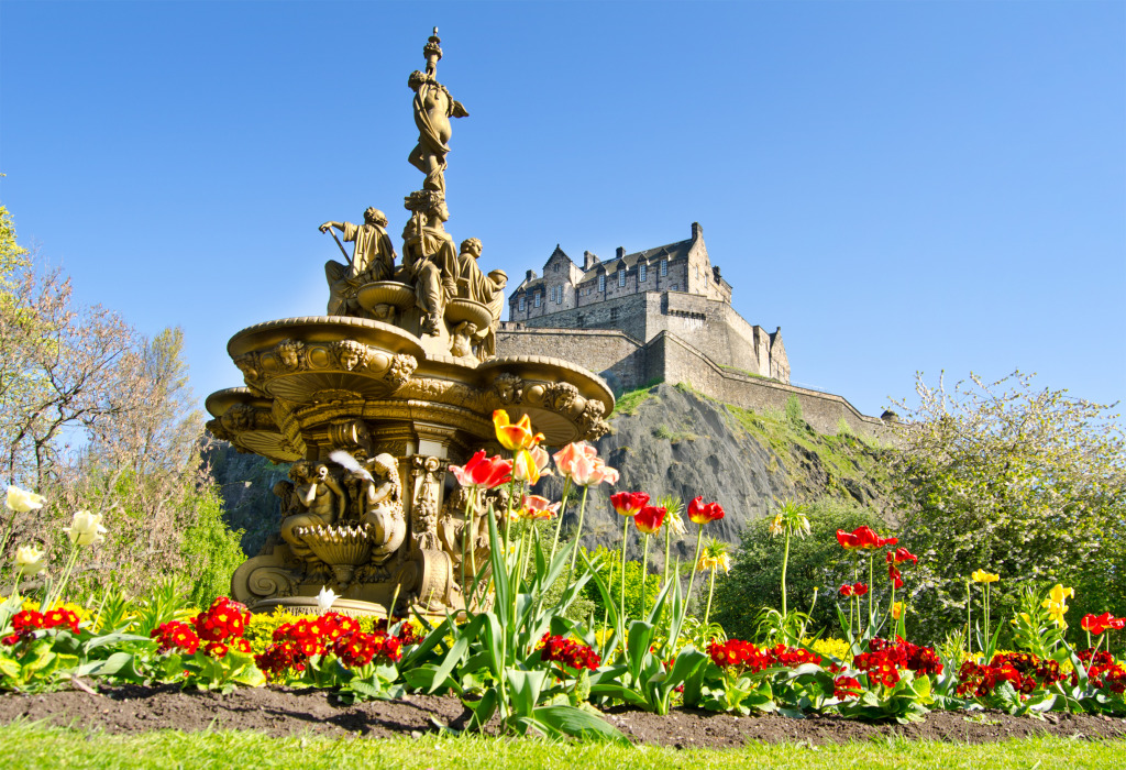 Edinburgh Castle, Scotland jigsaw puzzle in Castles puzzles on TheJigsawPuzzles.com