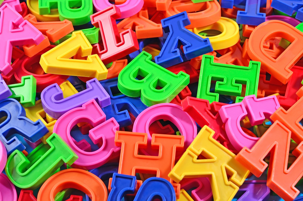 Plastic Alphabet Letters jigsaw puzzle in Macro puzzles on TheJigsawPuzzles.com