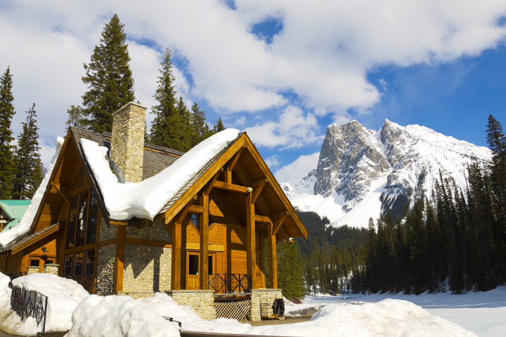Emerald Lake Chalet, Yoho NP, Canada jigsaw puzzle in Puzzle of the Day puzzles on TheJigsawPuzzles.com