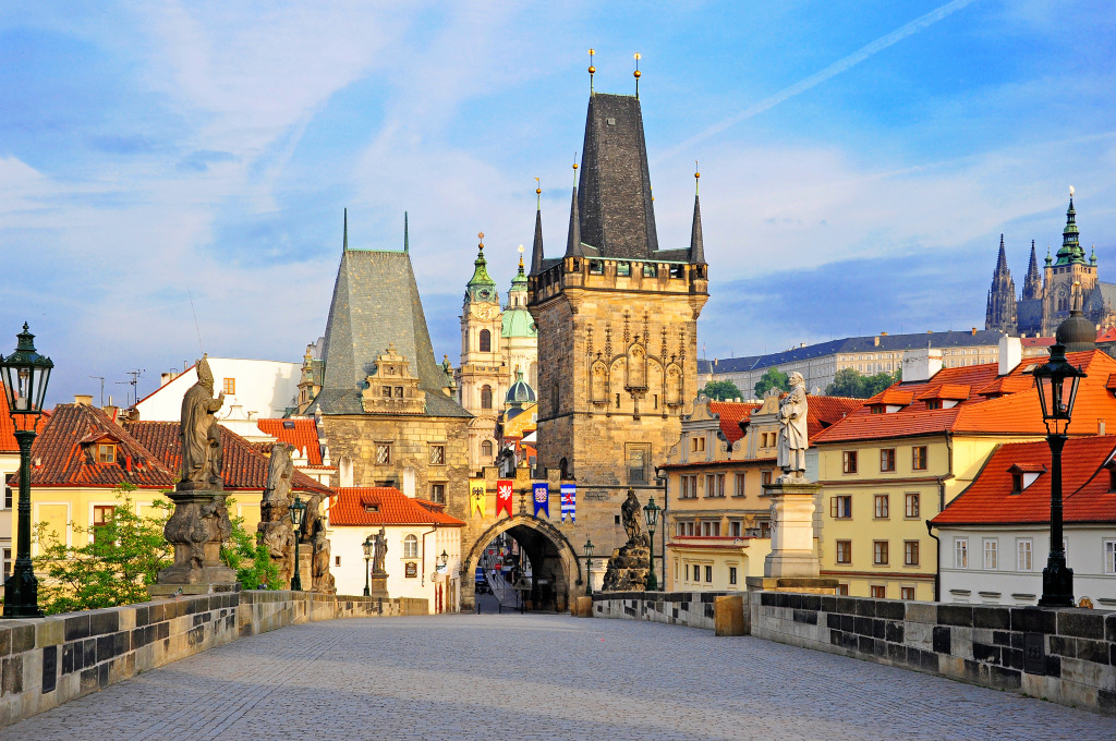 Charles Bridge in Prague, Czech Republic jigsaw puzzle in Bridges puzzles on TheJigsawPuzzles.com