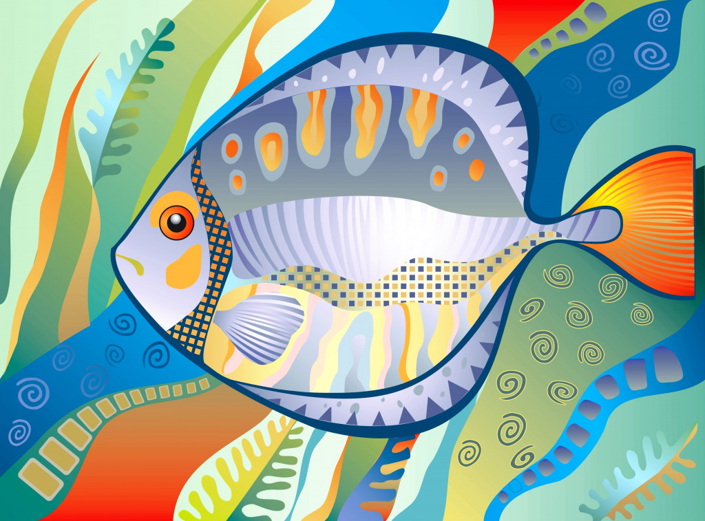 Colorful Fish jigsaw puzzle in Under the Sea puzzles on TheJigsawPuzzles.com