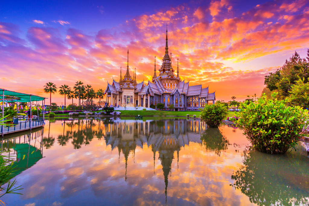 Wat None Kum Temple, Thailand jigsaw puzzle in Great Sightings puzzles on TheJigsawPuzzles.com