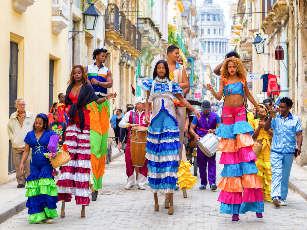 Carnival in Havana, Cuba jigsaw puzzle in People puzzles on TheJigsawPuzzles.com