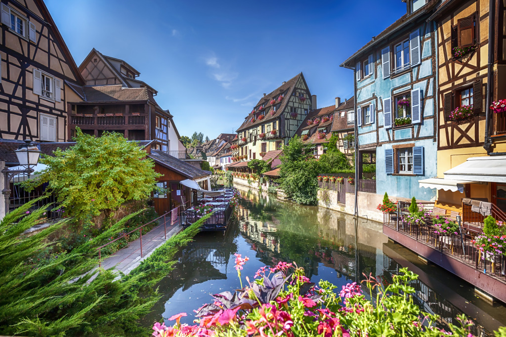 Little Venice in Colmar, France jigsaw puzzle in Puzzle of the Day puzzles on TheJigsawPuzzles.com