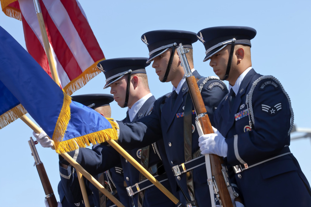 US Air Force Color Guard in Avondale AZ jigsaw puzzle in People puzzles on TheJigsawPuzzles.com