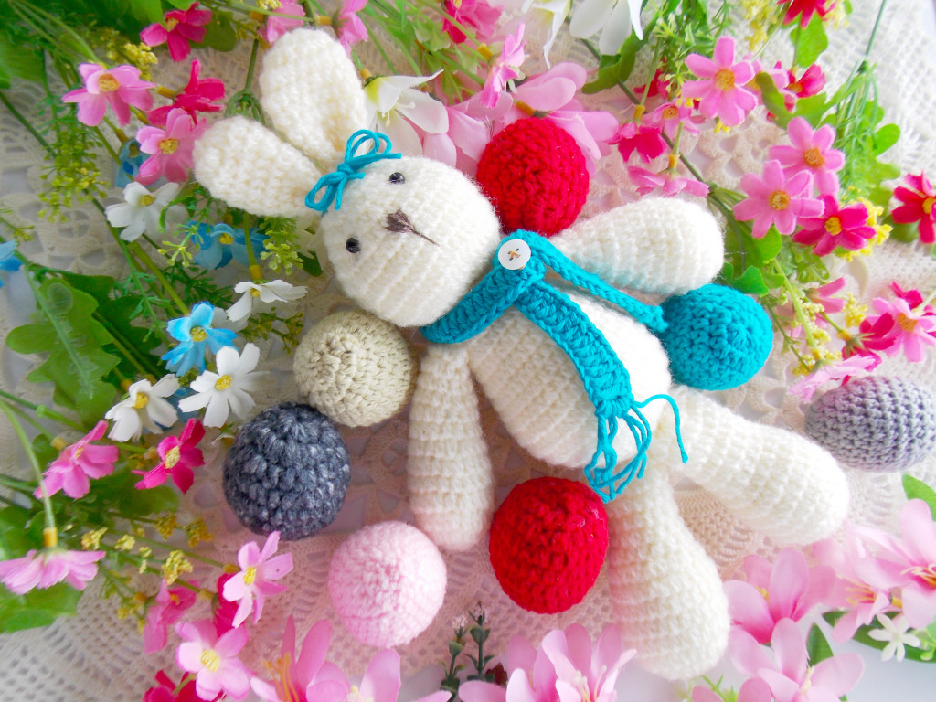 Handmade Crochet Rabbit jigsaw puzzle in Handmade puzzles on TheJigsawPuzzles.com