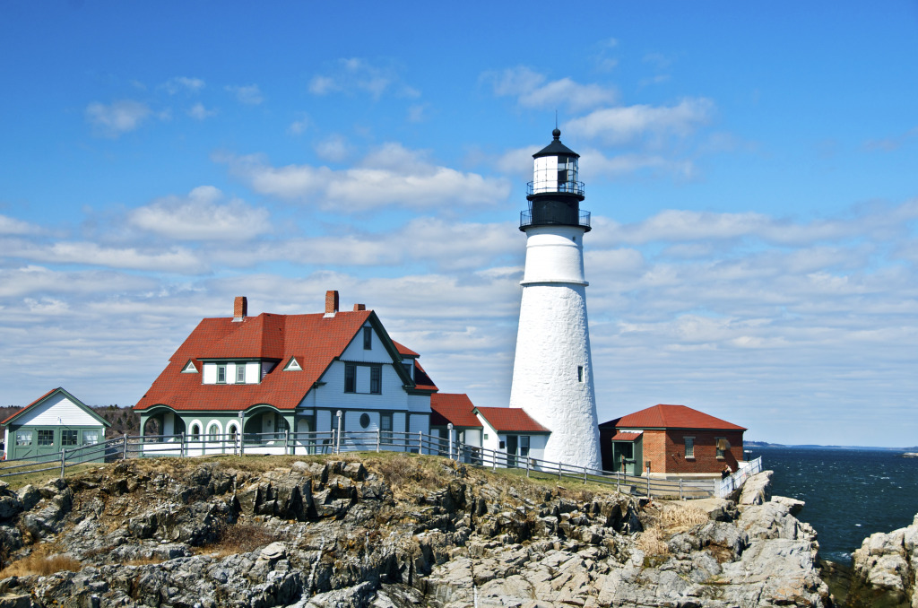 Portland Head Light jigsaw puzzle in Great Sightings puzzles on TheJigsawPuzzles.com