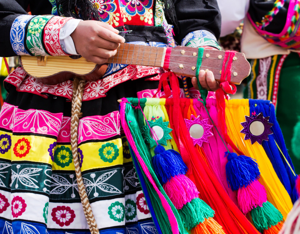 Peruvian Dancers in Cusco jigsaw puzzle in Puzzle of the Day puzzles on TheJigsawPuzzles.com