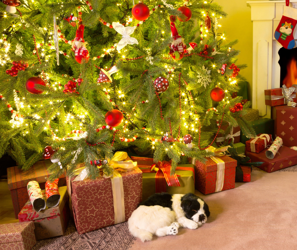 Under the Christmas Tree jigsaw puzzle in Christmas & New Year puzzles on TheJigsawPuzzles.com