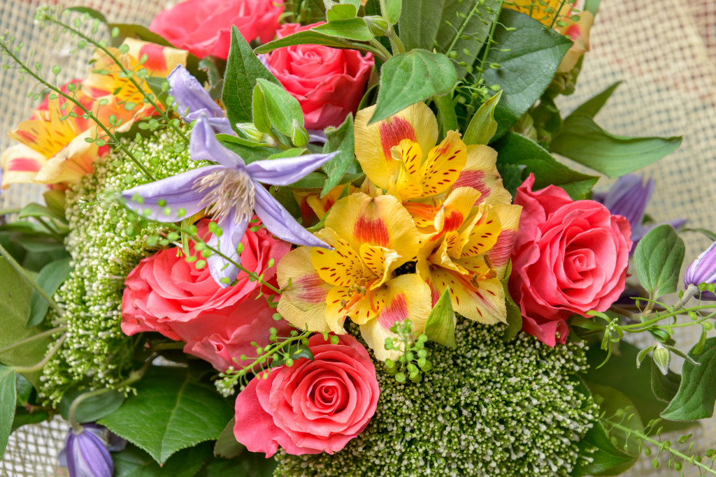 Bright Bouquet jigsaw puzzle in Flowers puzzles on TheJigsawPuzzles.com