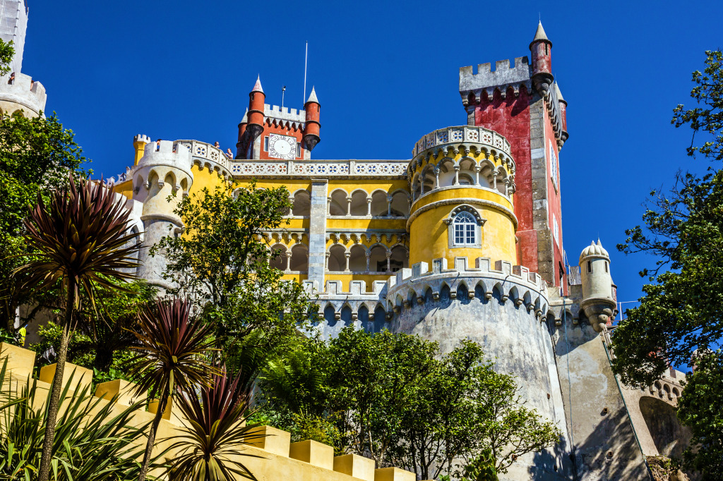 Pena National Palace, Sintra, Portugal jigsaw puzzle in Castles puzzles on TheJigsawPuzzles.com