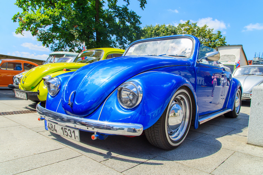 Volkswagen Beetles in Cracow, Poland jigsaw puzzle in Cars & Bikes puzzles on TheJigsawPuzzles.com