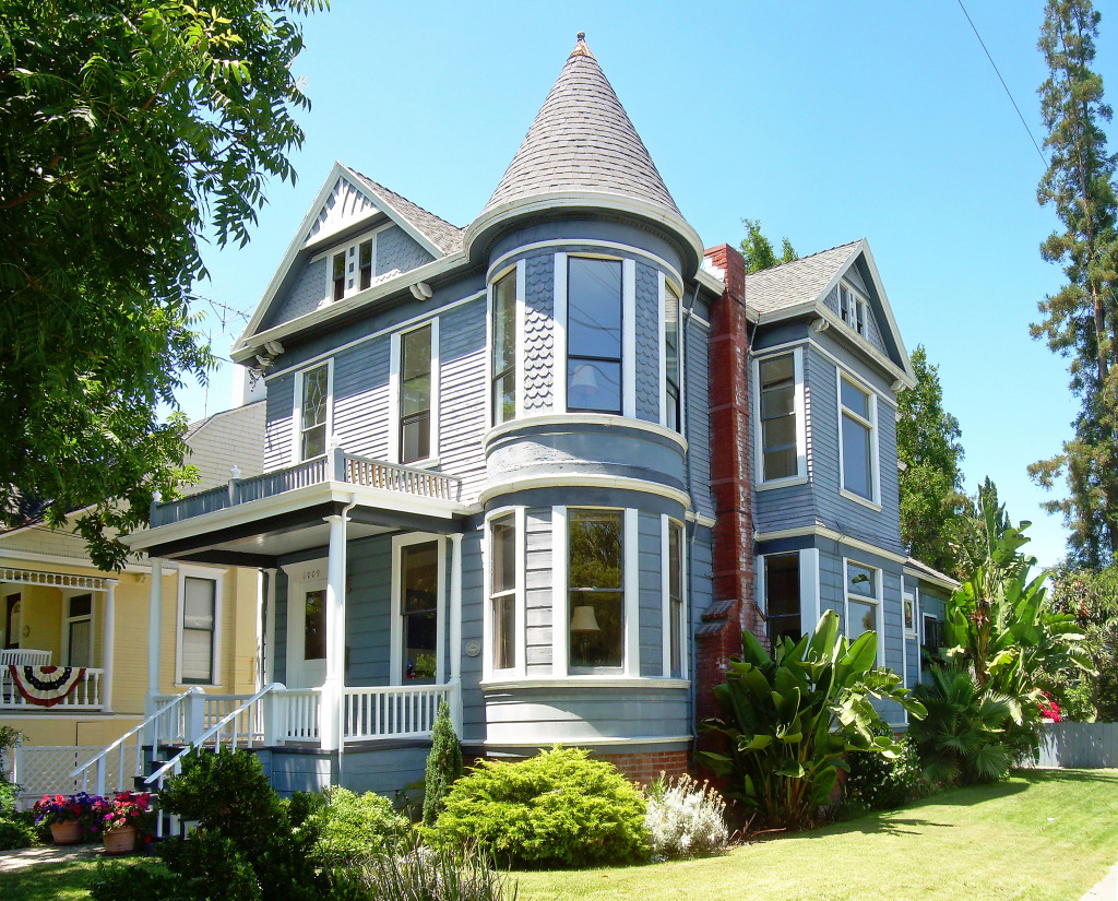 Victorian House in Santa Clara CA jigsaw puzzle in Street View puzzles on TheJigsawPuzzles.com