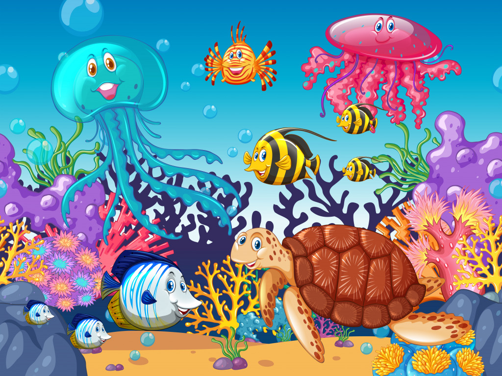Sea Animals jigsaw puzzle in Under the Sea puzzles on TheJigsawPuzzles.com