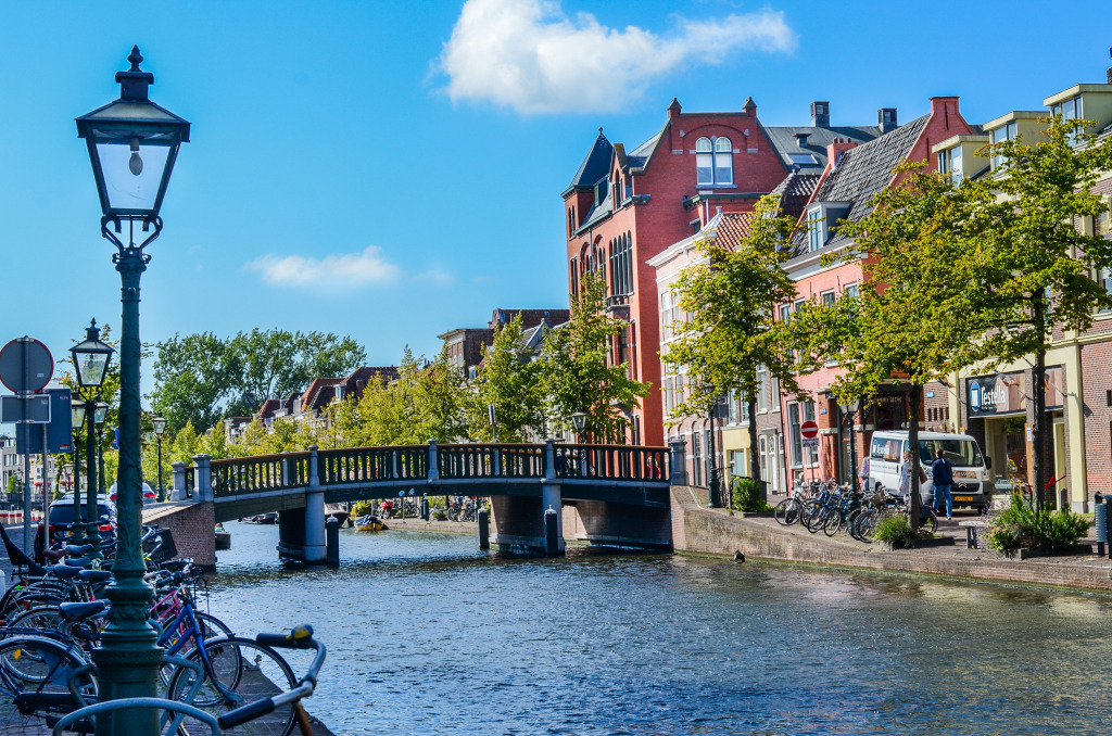 Leiden, the Netherlands jigsaw puzzle in Bridges puzzles on TheJigsawPuzzles.com