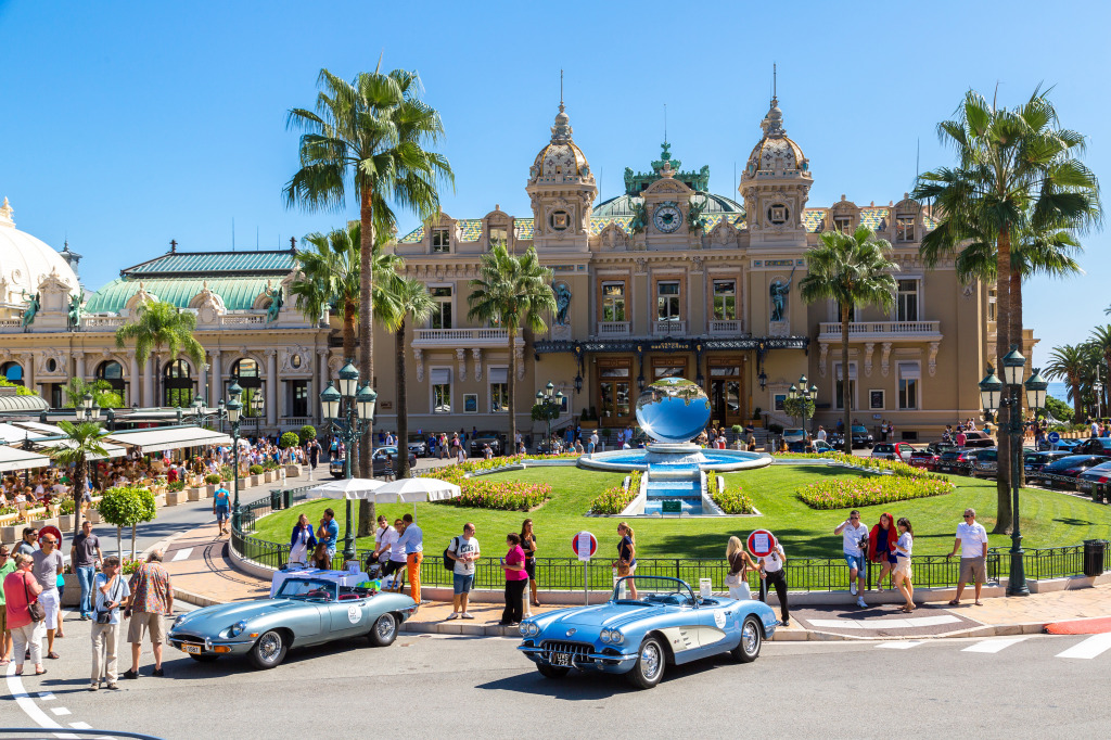 Grand Casino in Monte Carlo, Monaco jigsaw puzzle in Cars & Bikes puzzles on TheJigsawPuzzles.com