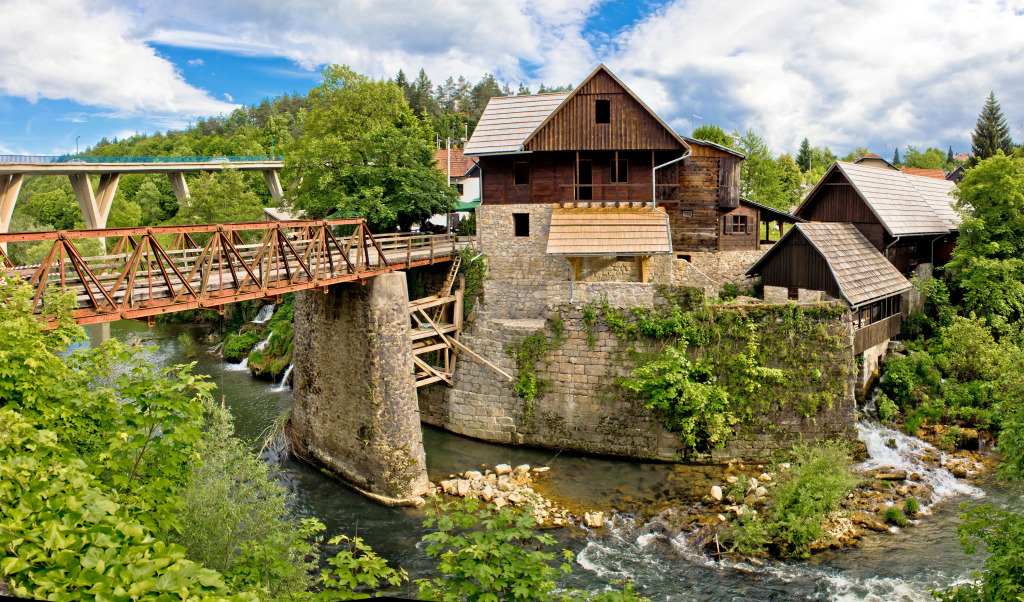 Village of Rastoke, Croatia jigsaw puzzle in Waterfalls puzzles on TheJigsawPuzzles.com