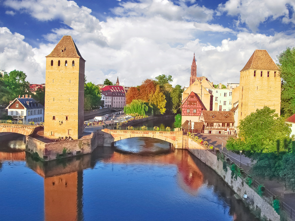 Strasbourg, France jigsaw puzzle in Bridges puzzles on TheJigsawPuzzles.com