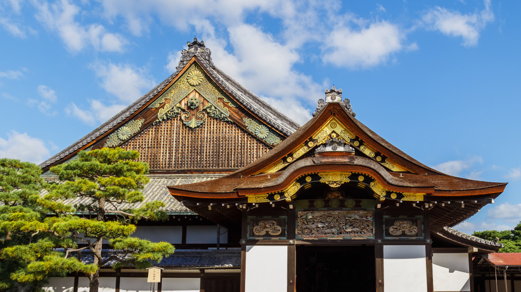 Nijo Castle in Kyoto, Japan jigsaw puzzle in Castles puzzles on TheJigsawPuzzles.com