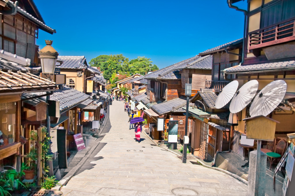 Gion District in Kyoto, Japan jigsaw puzzle in Street View puzzles on TheJigsawPuzzles.com