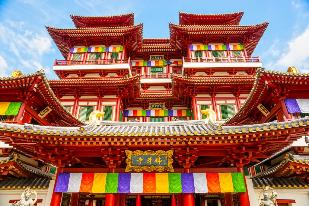 Buddha Tooth Relic Temple, Singapore jigsaw puzzle in Puzzle of the Day puzzles on TheJigsawPuzzles.com