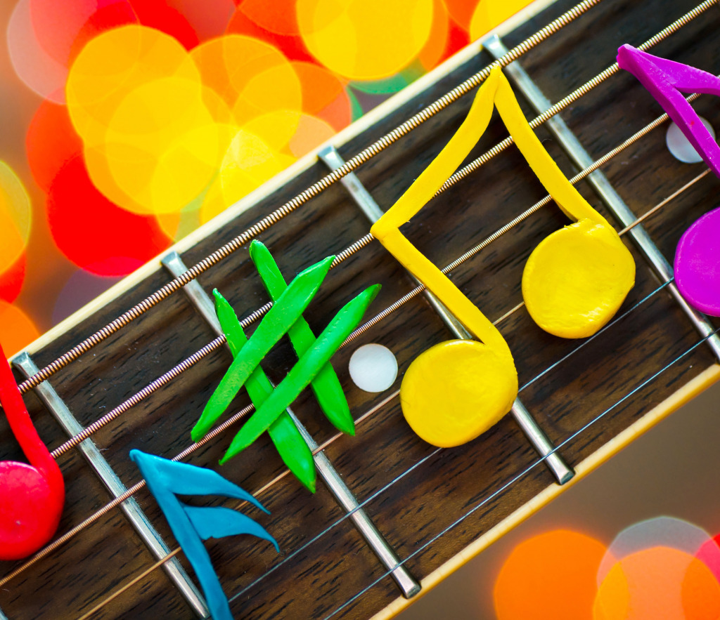 Colorful Music jigsaw puzzle in Puzzle of the Day puzzles on TheJigsawPuzzles.com