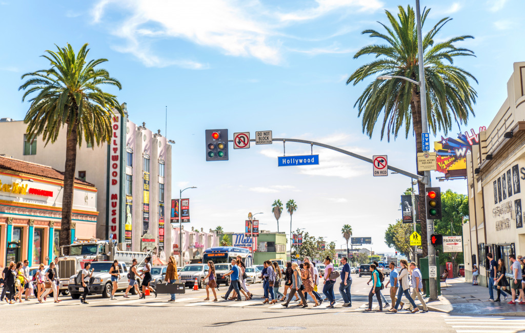 Hollywood Boulevard jigsaw puzzle in Puzzle of the Day puzzles on TheJigsawPuzzles.com