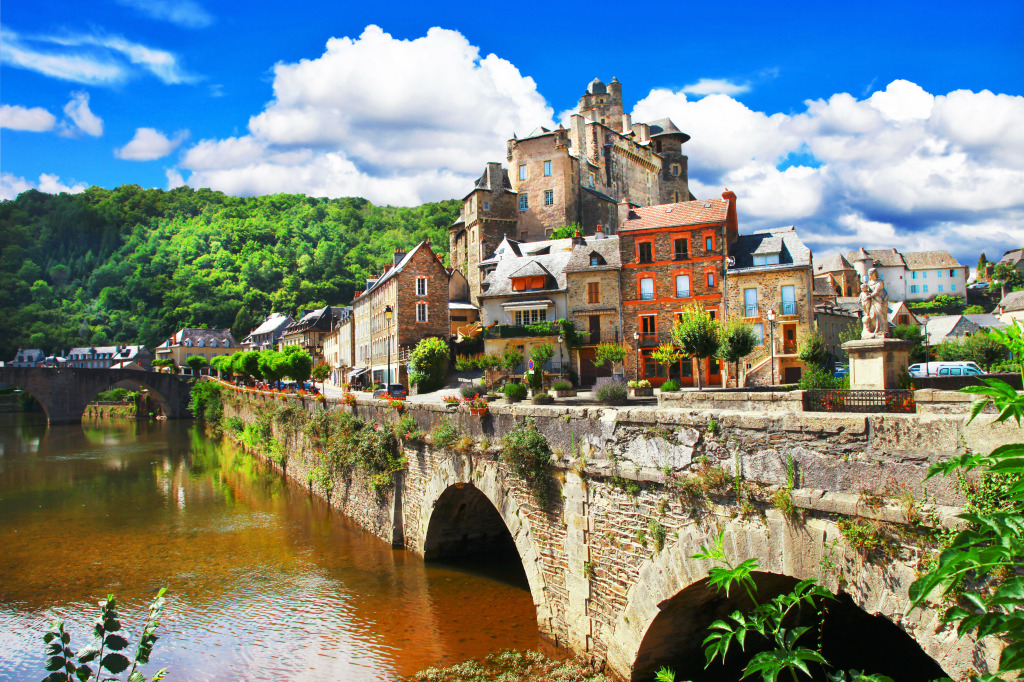 Estaing Village in France jigsaw puzzle in Bridges puzzles on TheJigsawPuzzles.com